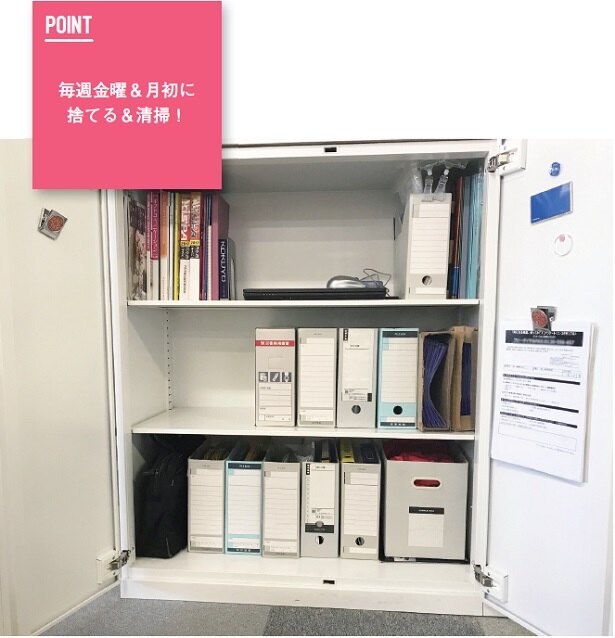 保管庫は、いつもスッキリ。