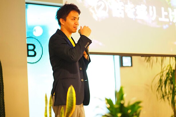 登壇したMarketing-Roboticsの古川陽一さん