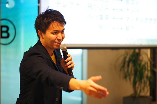 登壇したMarketing-Roboticsの古川陽一さん