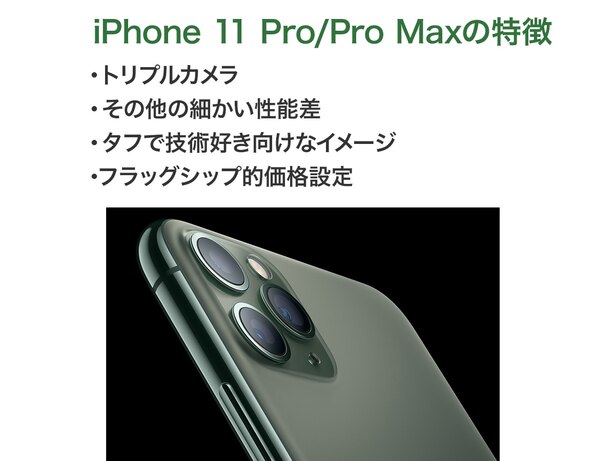 iPhoneで初めて「Pro」の名を持ったモデル