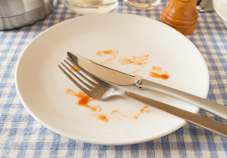 Could you take these plates away?(お皿を下げてもらってもいいですか?)